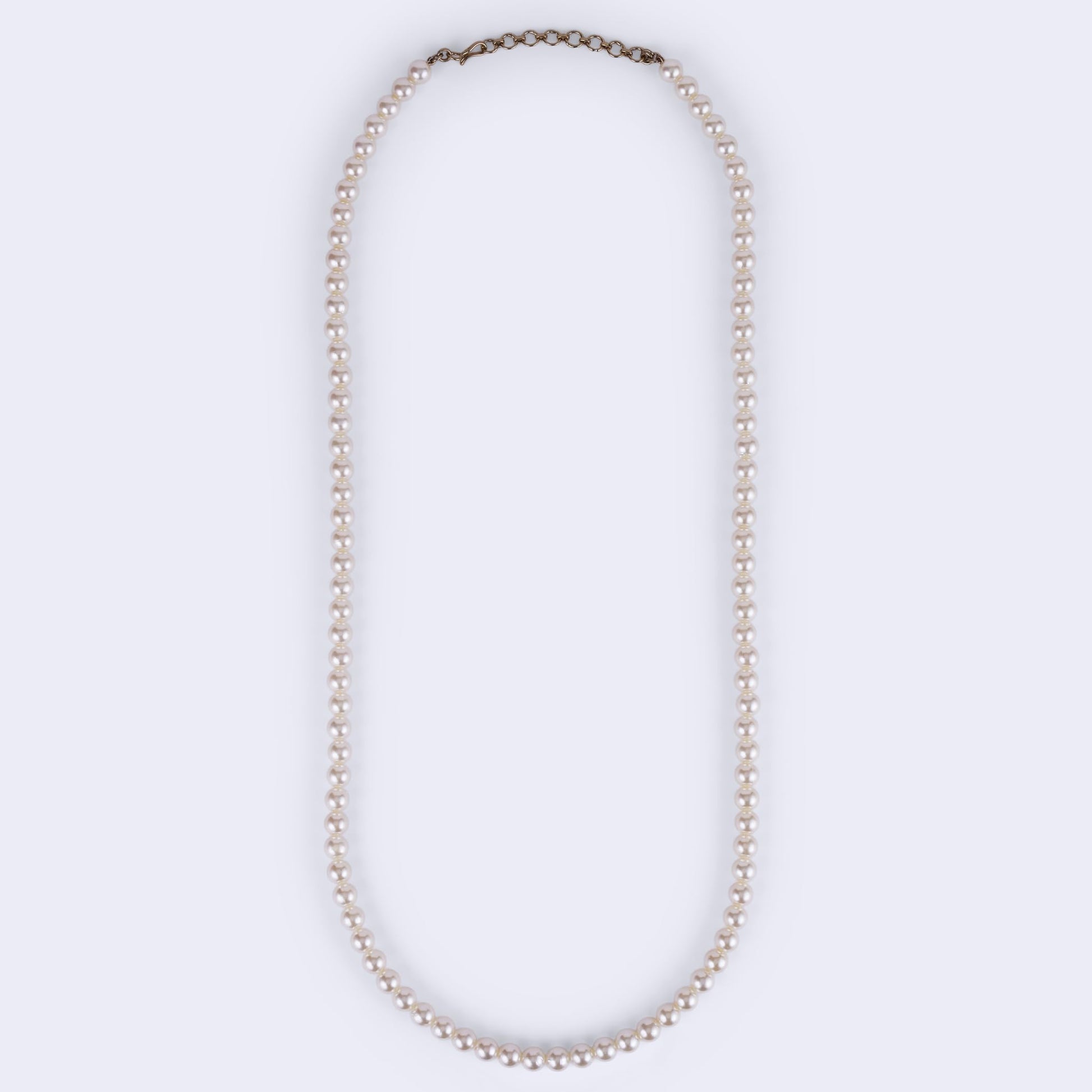 Saloni Fashion Jewellery Excellent White Mother Of Pearl Gold Plated Moti Mala Necklace