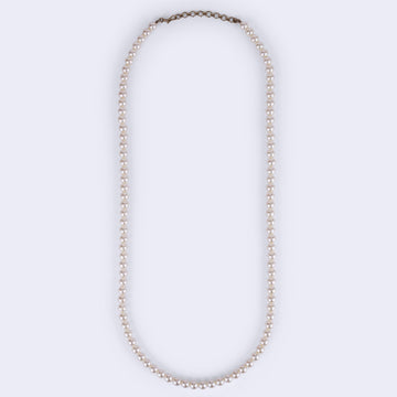 Saloni Fashion Jewellery Excellent White Mother Of Pearl Gold Plated Moti Mala Necklace