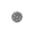 Saloni Fashion Jewellery Splendid Round Shape Silver Plated Kundan Stone Adjustable Finger Ring For Women and Girls