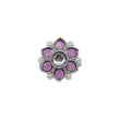 Saloni Fashion Jewellery Glorious Pear and Flower Design Silver Plated Kundan Stone Adjustable Finger Ring For Women and Girls