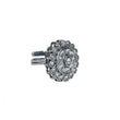 Saloni Fashion Jewellery Splendid Round Shape Silver Plated Kundan Stone Adjustable Finger Ring For Women and Girls - view 2