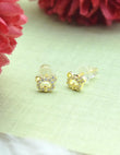 Saloni Fashion Jewellery Caty Mau Shape Combo of 3 Gold Plated Stud Earring For Women and Girls - view 6