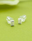 Saloni Fashion Jewellery Square Shape Combo of 3 Silver Plated Stud Earring For Women and Girls - view 4