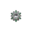 Saloni Fashion Jewellery Modish Flower Design Silver Plated Kundan Stone Adjustable Finger Ring For Women and Girls