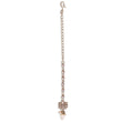 Saloni Fashion Jewellery Traditional Flower Shape and Pearl Silver Gold Plated Maang Tikka For Women - view 2