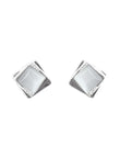 Saloni Fashion Jewellery Lovely Round Shape CZ Brass Silver Plated Stud Earring For Women and Girls - view 2