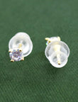 Saloni Fashion Jewellery Pretty Round Shape CZ Brass Gold Plated Set of 3 Combo Stud Earring For Women and Girls - view 7