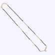 Saloni Fashion Jewellery Traditional Heart Shape CZ Studded Gold Plated Adjustable Chain Mangalsutra For Women - view 3