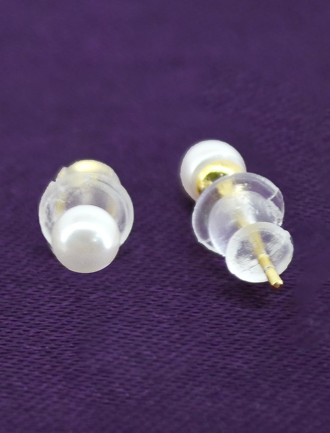 Saloni Fashion Jewellery Pleasing Flower Shape Pearl Brass Silver and Gold Plated Set of 3 Combo Stud Earring For Women and Girls