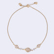 Saloni Fashion Jewellery Stylish Unique Design Gold Plated Free Size Charm Bracelet For Women - view 4