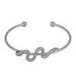 Saloni Fashion Jewellery Unique Snake Design Silver Plated Adjustable Bracelet Kada For Women - view 2