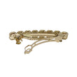 Saloni Fashion Jewellery Pretty Round Shape Green Kundan Antique Gold Plated Hair Clip For Women and Girls - view 4