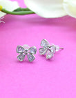 Saloni Fashion Jewellery Butterfly and Star Shape Combo of 3 Silver Plated Stud Earring For Women and Girls - view 4