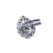 Saloni Fashion Jewellery Inspired Pear Shape Silver Plated Kundan Stone Adjustable Finger Ring For Women and Girls - view 3