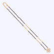 Saloni Fashion Jewellery Traditional Youthful Flower Design Gold Plated Black Beaded Adjustable Chain Mangalsutra For Women - view 3