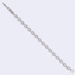 Saloni Fashion Jewellery Modish Round shape Studded CZ Silver Plated Free Size Charm Bracelet For Women - view 4