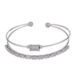 Saloni Fashion Jewellery Charm Cuff Silver Plated Adjustable Bracelet Kada For Women - view 2