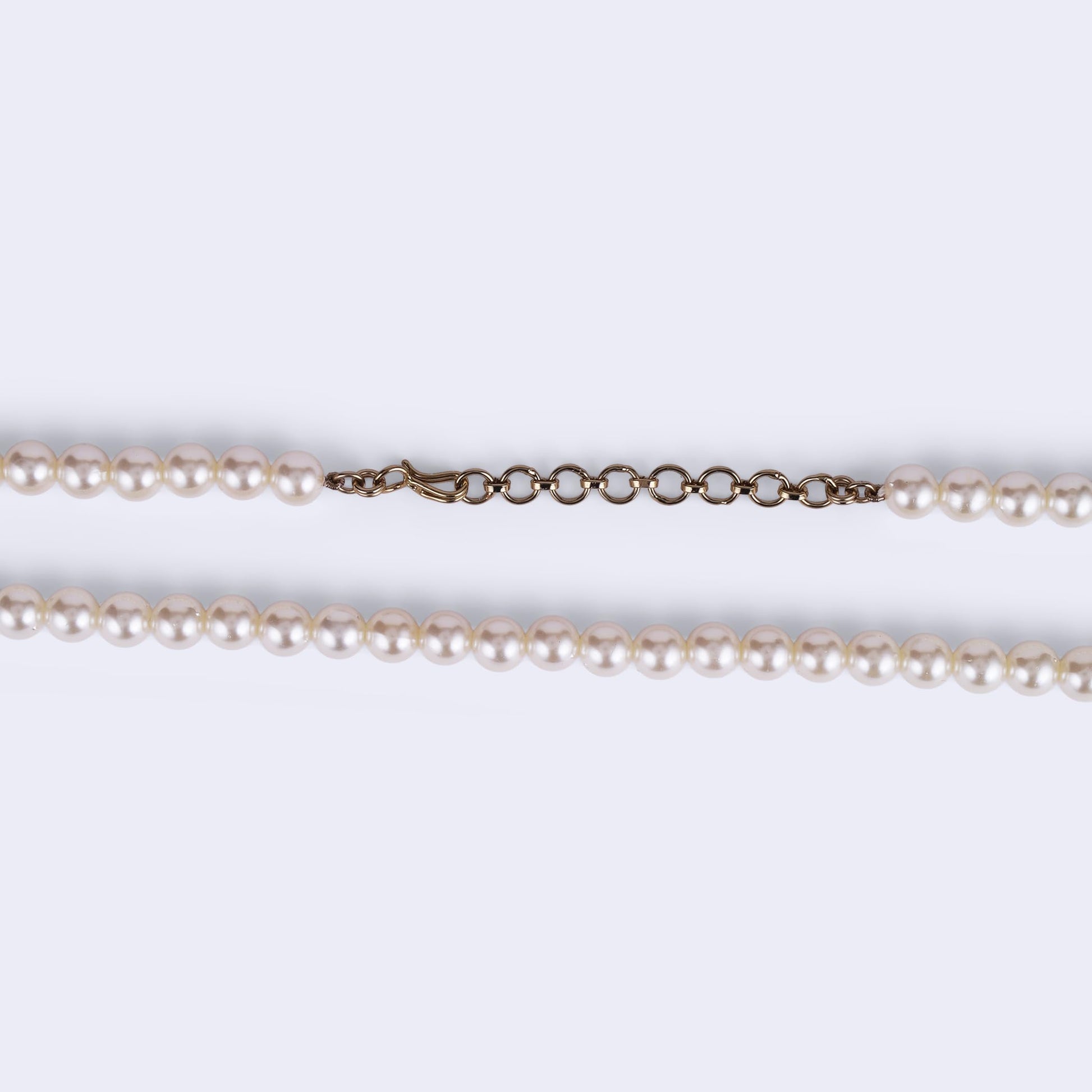 Saloni Fashion Jewellery Excellent White Mother Of Pearl Gold Plated Moti Mala Necklace