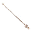 Saloni Fashion Jewellery Traditional Flower Shape and Pearl Silver Gold Plated Maang Tikka For Women - view 3
