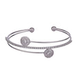 Saloni Fashion Jewellery Finely Round Shape Silver Plated Adjustable Bracelet Kada For Women - view 2