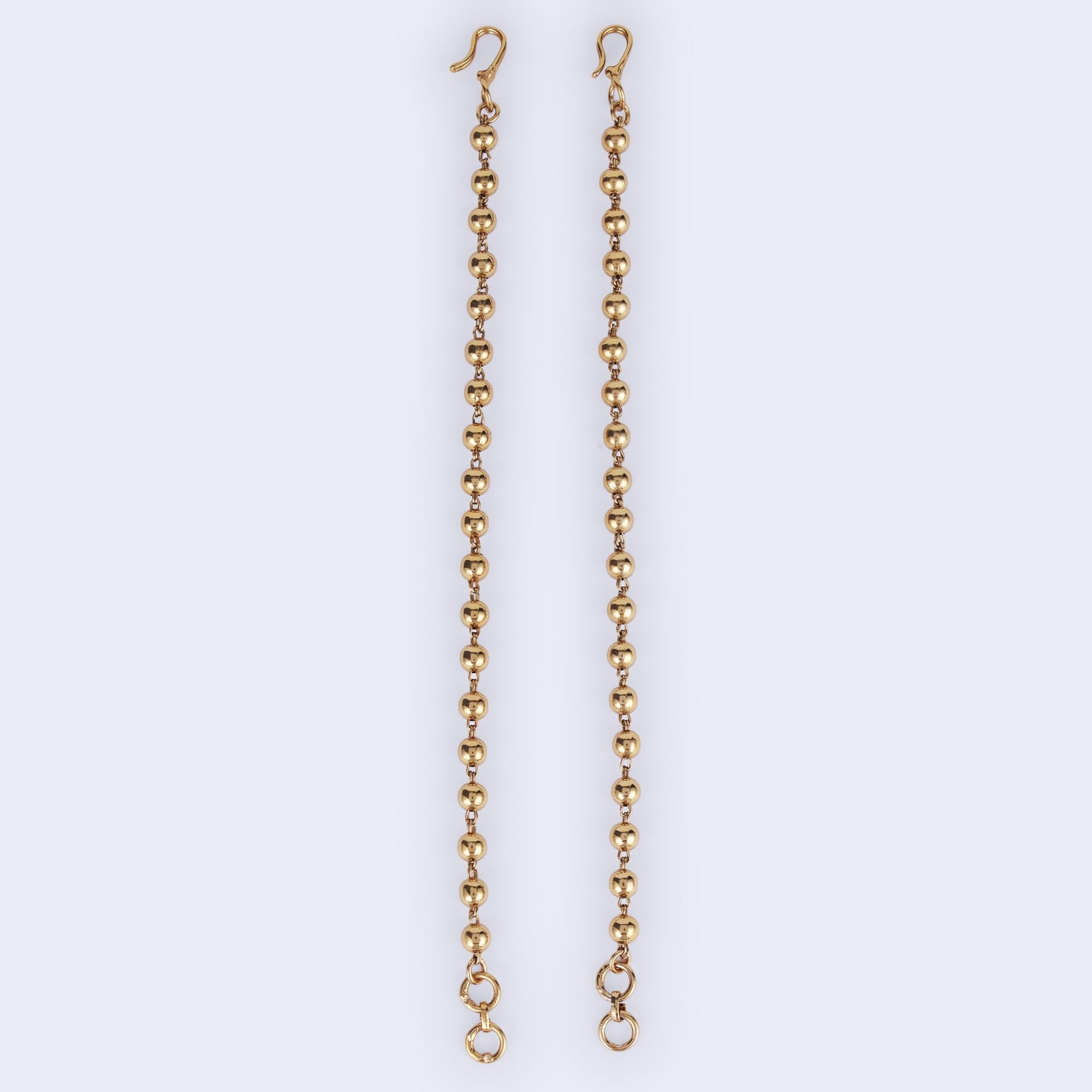 Saloni Fashion Jewellery Fascinating Golden Balls Gold Plated Ear-Chain(Kaan Chain) For Women