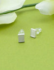 Saloni Fashion Jewellery Square Shape Combo of 3 Silver Plated Stud Earring For Women and Girls - view 6