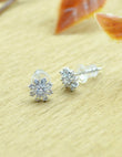 Saloni Fashion Jewellery Classy Flower Design Combo of 3 Silver Plated Stud Earring For Women and Girls - view 4