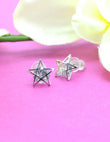 Saloni Fashion Jewellery Butterfly and Star Shape Combo of 3 Silver Plated Stud Earring For Women and Girls - view 5