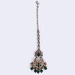 Saloni Fashion Jewellery Incredible Chandelier and Flower Design Gold Plated Maang Tikka For Women and Girls - view 3