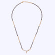 Saloni Fashion Jewellery Traditional Heart Shape CZ Studded Gold Plated Adjustable Chain Mangalsutra For Women - view 4