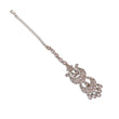 Saloni Fashion Jewellery Traditional Chandelier Shape Silver Gold Plated Maang Tikka For Women - view 3