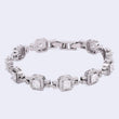 Saloni Fashion Jewellery Excellent Square Shape Silver Plated Free Size Charm Bracelet For Women - view 4