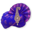 Saloni Fashion Jewellery Traditional Glamorous Flower Oval Shape Gold Plated Pagdi Wedding Safa kalgi For Groom - view 2