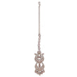 Saloni Fashion Jewellery Traditional Chandelier Shape Silver Gold Plated Maang Tikka For Women - view 2
