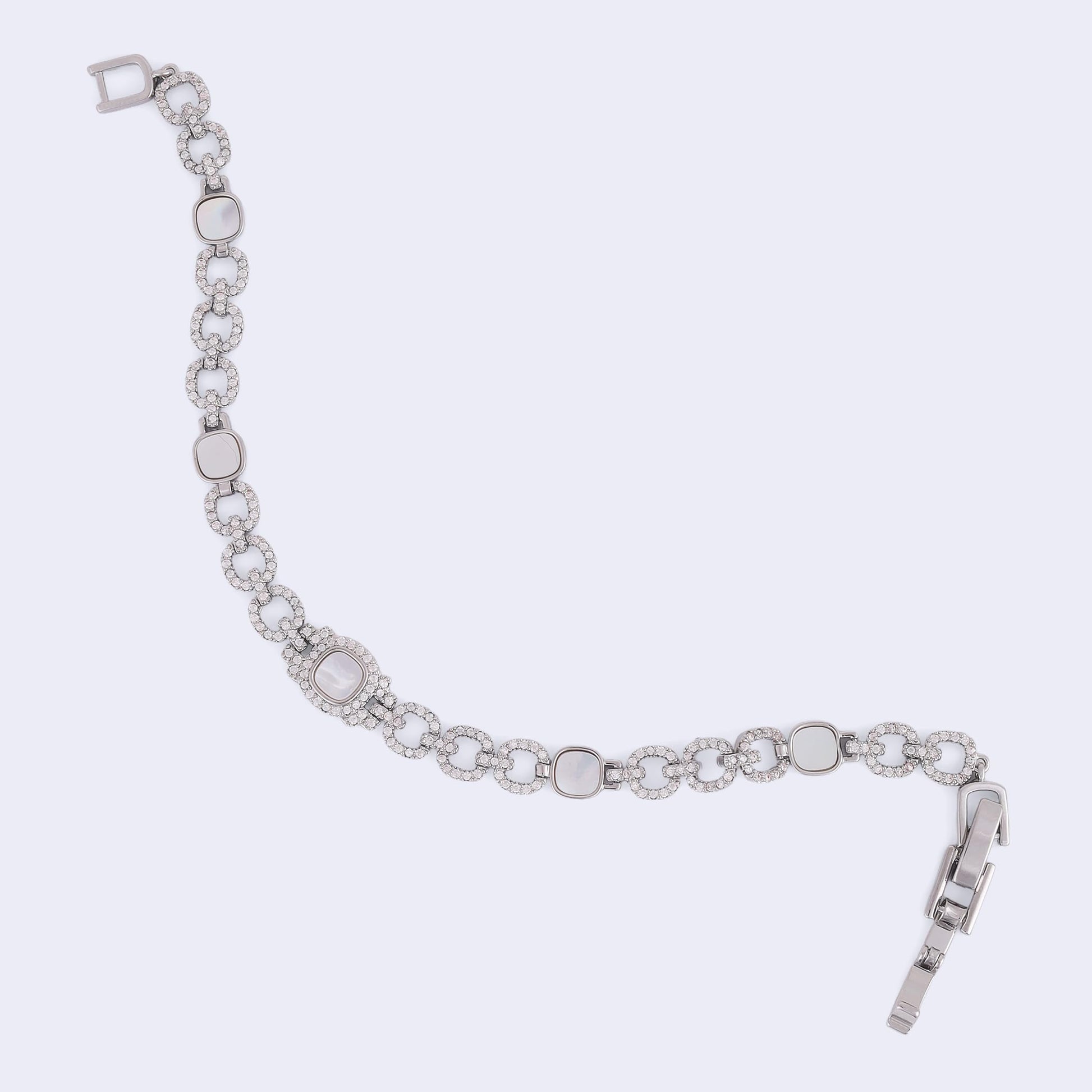 Saloni Fashion Jewellery Exotic Round Shape Silver Plated Free Size Charm Bracelet For Women