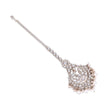 Saloni Fashion Jewellery Traditional Flower Shape Silver Gold Plated Maang Tikka For Women - view 3