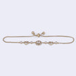 Saloni Fashion Jewellery Lavish Heart Shape Gold Plated Free Size Charm Bracelet For Women - view 3