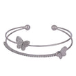 Saloni Fashion Jewellery Incredible Butterfly Silver Plated Adjustable Cuff Bracelet Kada For Women - view 2