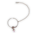 Saloni Fashion Jewellery Traditional Flower Design Crystal Gold Plated Nose Ring with Chain (Nathiya) For Women - view 2