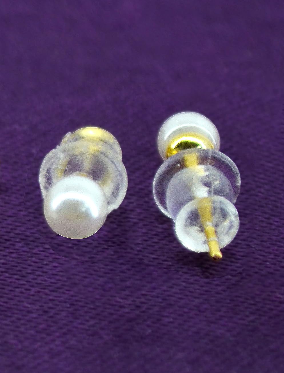 Saloni Fashion Jewellery Pleasant Flower Shape Pearl Brass Silver Plated Set of 3 Combo Stud Earring For Women and Girls
