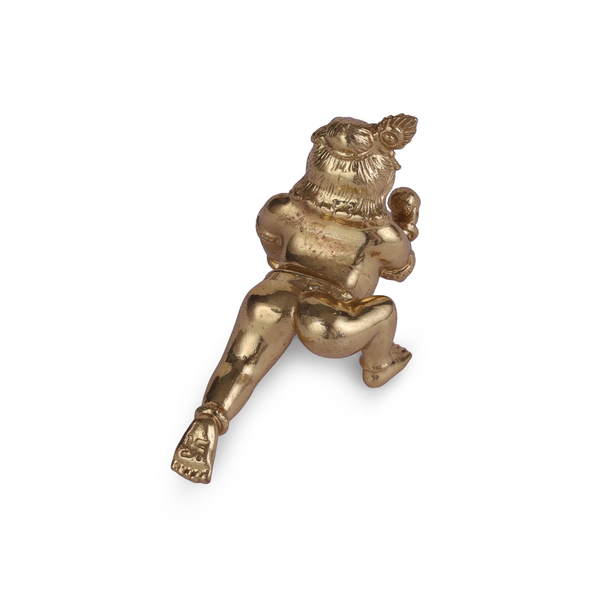 Saloni Fashion Jewellery Lord Krishna Gold Plated Idol/Murti Home And Office Decorative Gifting