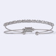 Saloni Fashion Jewellery Charm Cuff Silver Plated Adjustable Bracelet Kada For Women - view 4