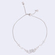 Saloni Fashion Jewellery Lovely Swan Design Silver Plated Free Size Charm Bracelet For Women - view 5