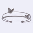 Saloni Fashion Jewellery Incredible Butterfly Silver Plated Adjustable Cuff Bracelet Kada For Women - view 4