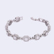Saloni Fashion Jewellery Excellent Square Shape Silver Plated Free Size Charm Bracelet For Women - view 3