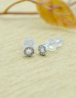 Saloni Fashion Jewellery Round Shape CZ Studded Combo of 3 Silver Plated Stud Earring For Women and Girls - view 6