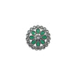 Saloni Fashion Jewellery Pretty Round and Pear Shape Silver Plated Kundan Stone Adjustable Finger Ring For Women and Girls