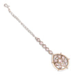 Saloni Fashion Jewellery Traditional Oval Shape Silver Gold Plated Maang Tikka For Women - view 3