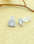 Saloni Fashion Jewellery Lovely Heart Shape Combo of 3 Silver Plated Stud Earring For Women and Girls - view 4