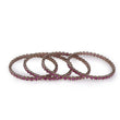 Saloni Fashion Jewellery Desirable Oval Pink Crystal Antique Gold Plated Set Of 4 Bangles For Women - view 3